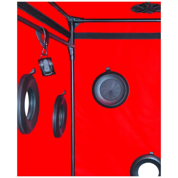 Secretdome - BDSM-sexkabin med öppningar (svart)