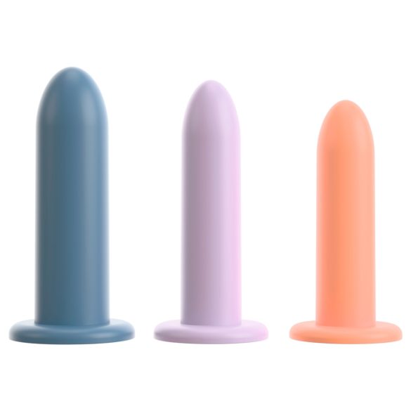 Three in a Row - dildo träningsset - 3-pack färgglad