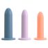 Three in a Row - dildo träningsset - 3-pack färgglad