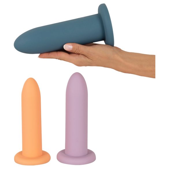 Three in a Row - dildo träningsset - 3-pack färgglad