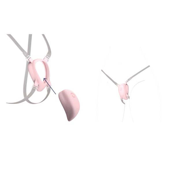 Lyx - justerbar sele för klitorisstimulator (vit)