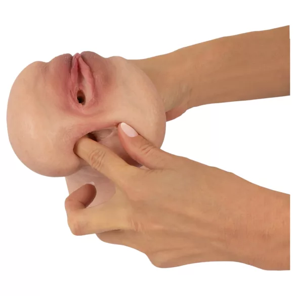 Realistixxx Real Stroker - realistisk vagina- och analmasturbator (hudfärgad)