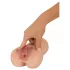 Realistixxx Real Stroker - realistisk vagina- och analmasturbator (hudfärgad)