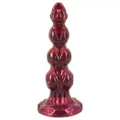   Beasty Cocks - Varulv-Willie dildo med sugkopp - vinröd (21 cm)