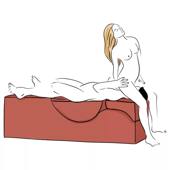 Liberator Aria Flip Chaise - variabel tantramöbel/soffa - 3-delad (svart)