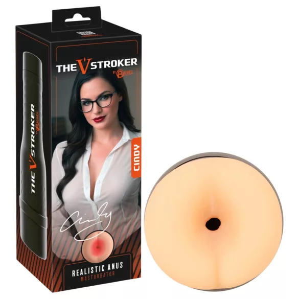 Rebel The V-Stroker Cindy - verklighetstrogen rumpmasturbator (hudfärgad)