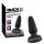Black Velvets - silikon analplugg med sugkopp (svart) - S