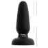 Black Velvets - silikon analplugg med sugkopp (svart) - S