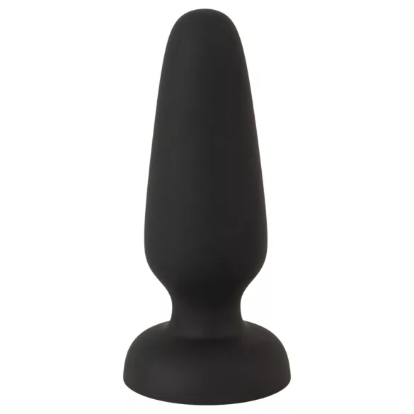 Black Velvets - silikon analplugg med sugkopp (svart) - S