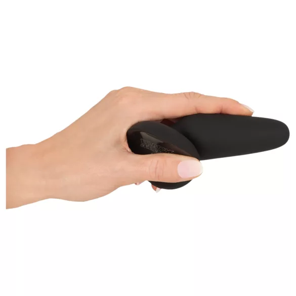 Black Velvets - silikon analplugg med sugkopp (svart) - S