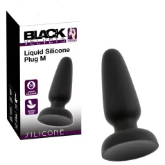 Black Velvets - silikon analplugg med sugkopp (svart) - M
