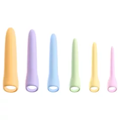   You2Toys Six in a Row 2.0 - 6‑delat silikon-dildo- och dilatorset (färgglatt)
