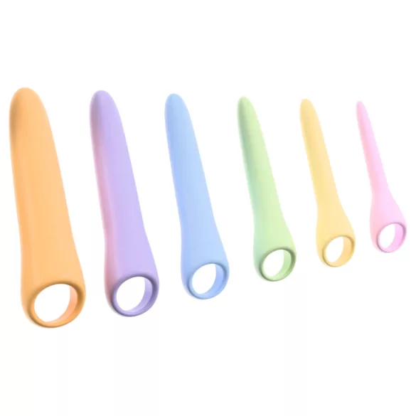 You2Toys Six in a Row 2.0 - 6‑delat silikon-dildo- och dilatorset (färgglatt)