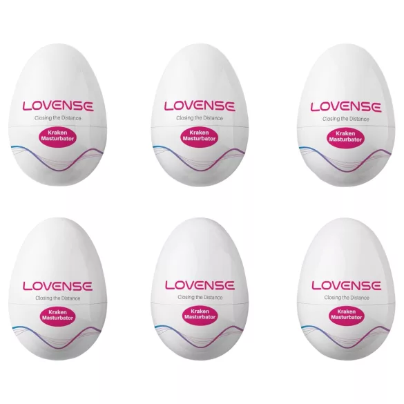 LOVENSE Kraken - onanitägg - 6 st (vit)