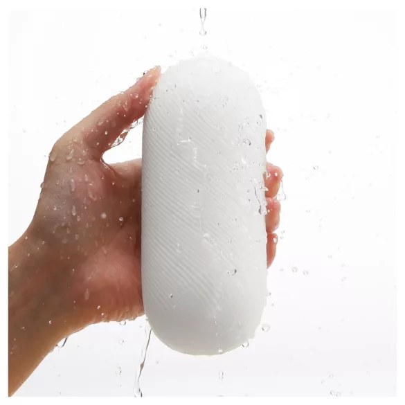 TENGA 3Dx Zen - 3D-mönstrad masturbator (vit)