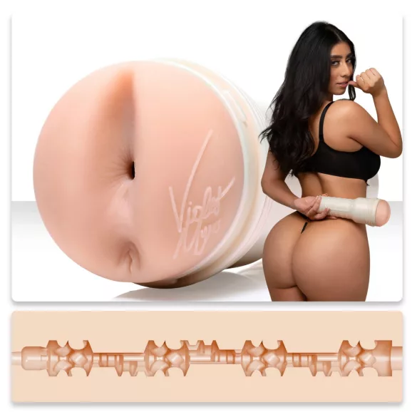 Fleshlight Girls Violet Myers Ahegao - realistisk analmasturbator (hudfärgad)
