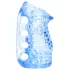 Fleshlight Fleshskins Grip Blue Ice - öppet masturbatorhylsa i båda ändar (blå)