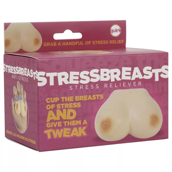 Stresszlabda - stressboll bröstformad 2-pack