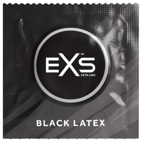 EXS Svart latexkondom - svart (12 st)