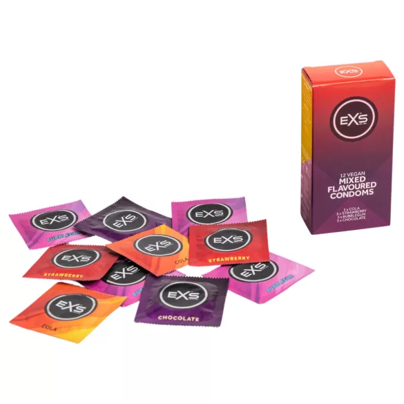 EXS - kondom - mixade smaker - 12 st