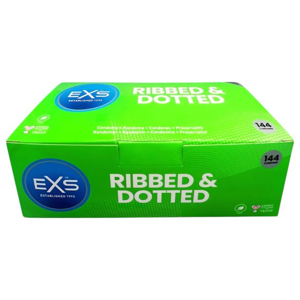 EXS Räfflade och prickiga kondomer (144 st)
