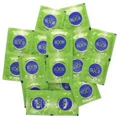 EXS Glow - självlysande latexkondom (100 st)