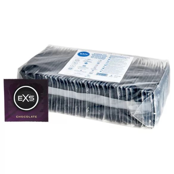 EXS - kondom - chokladsmak - svart - 100 st