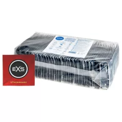 EXS Strawberry - jordgubbssmakande kondomer (100 st)