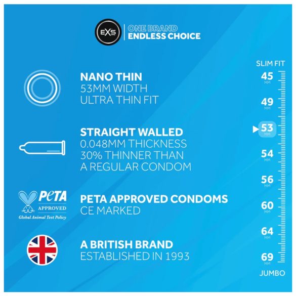 EXS - kondom - ultratunn - 3-pack