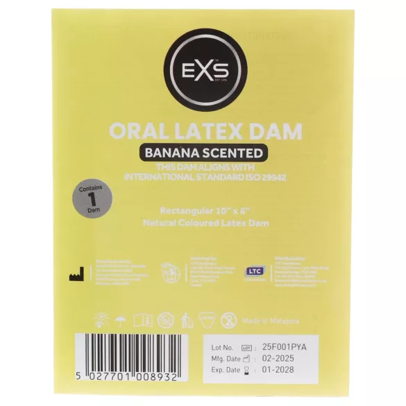 EXS banansmakande slicklapp - latex skyddslapp (1 st)