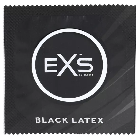 EXS Black - svarta kondomer (48 st)