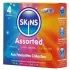 Skins - blandade kondomer - knottriga, naturell, extra tunna (4 st)