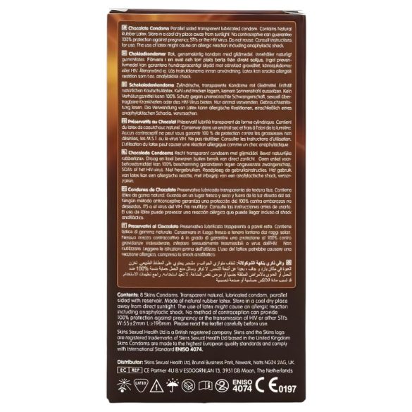 Skins - kondom med chokladsmak - 8 st