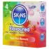 Skins - smaksatt kondom - mint, tuggummi, banan, jordgubb (4 st)