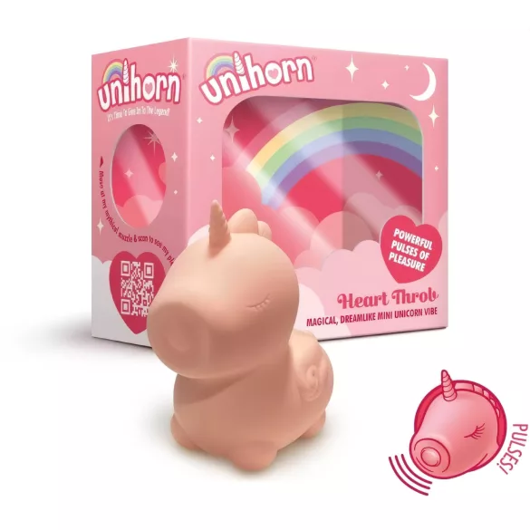 Unihorn Heart Throb - klitorisstimulator vibrator - uppladdningsbar - rosa