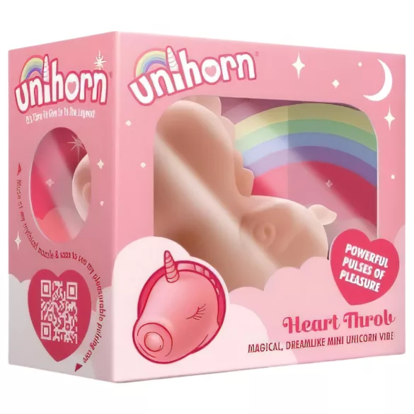 Unihorn Heart Throb - klitorisstimulator vibrator - uppladdningsbar - rosa