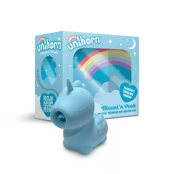 Unihorn Mount'n Peak - klitorisvibrator uppladdningsbar - blå