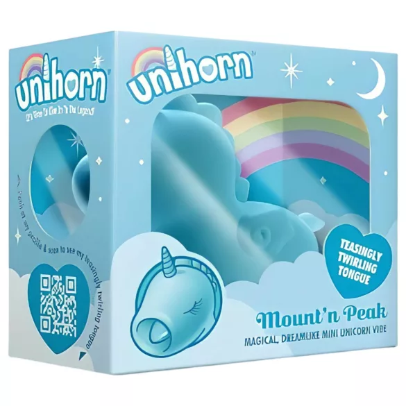 Unihorn Mount'n Peak - klitorisvibrator uppladdningsbar - blå