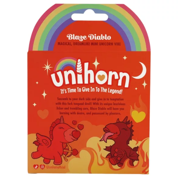 Unihorn Blaze Diablo - klitorisstimulator med unicorn-design - uppladdningsbar