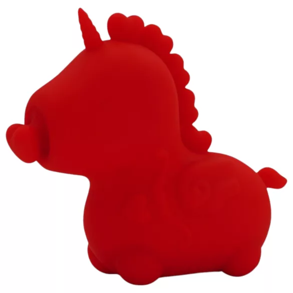 Unihorn Cupid's Beau - klitorisstimulator vibrator - uppladdningsbar silikon röd
