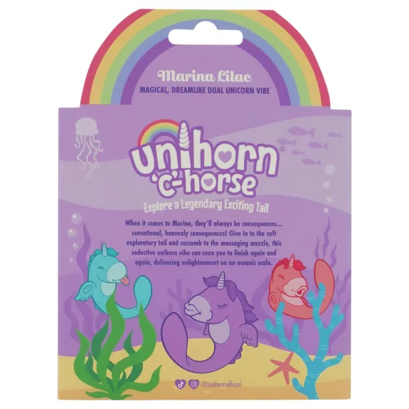 Unihorn C-Horse - G‑punkts- och klitorisstimulerande vibrator (lila)