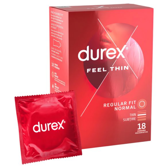 Durex Feel Thin - Naturlig känsla kondomer (18 st)