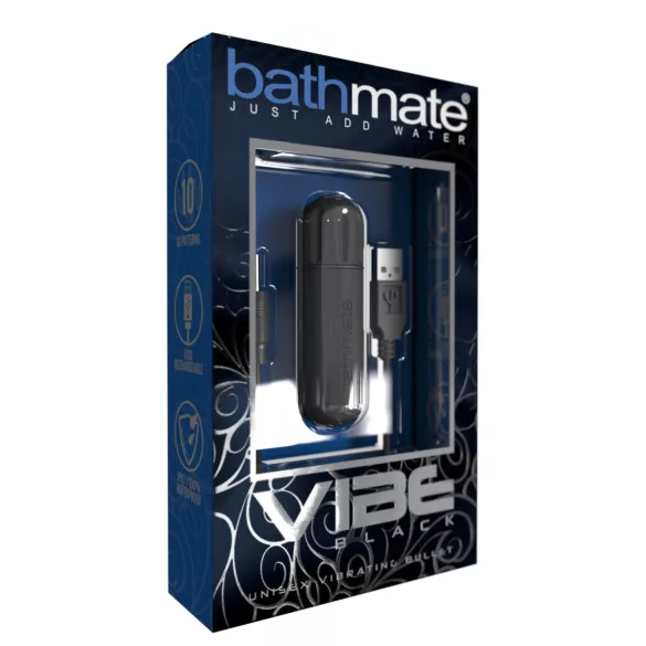 Bathmate Vibe - uppladdningsbart vibrerande ägg (svart)