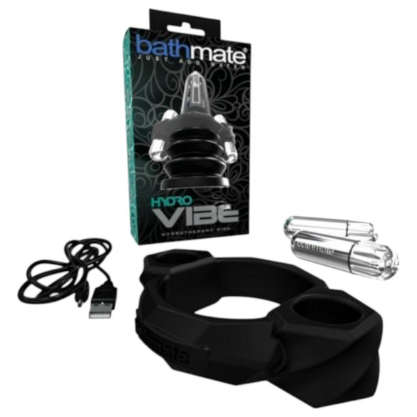 Bathmate Hydro Vibe - hydroterapisk, vibrerande ring (svart)