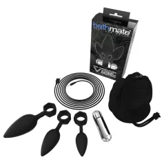   Bathmate Anal Training Plugs Vibe - vibrerande analpluggsset (svart)