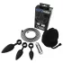 Bathmate Anal Training Plugs Vibe - vibrerande analpluggsset (svart)
