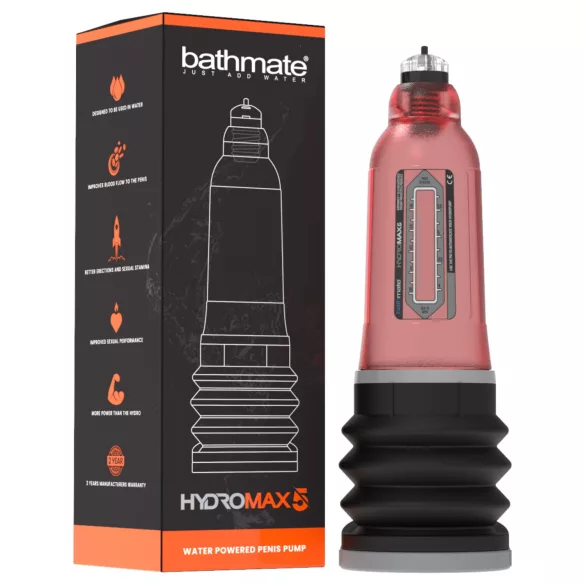 Bathmate Hydromax5 - hydropump (röd)
