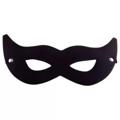 Rouge - ögonmask med öppning - äkta läder - svart