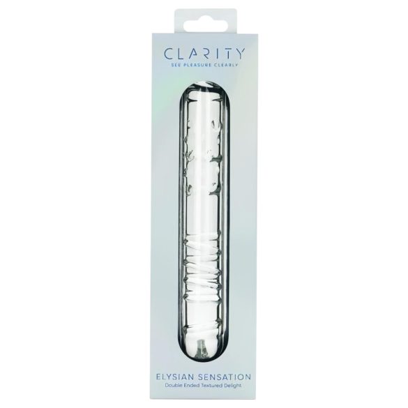 Clarity - dubbeldildo glas - transparent