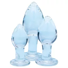   Clarity Utopian Trinity - set med anala glaspluggar (transparent)